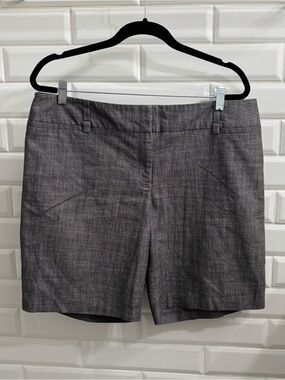 AB Studio Women’s 16 Grey Bermuda Shorts, 9” Inseam